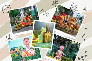 'Bé Na' tiếp tục 'biến hình' trong cuộc đua linh vật rắn 2025