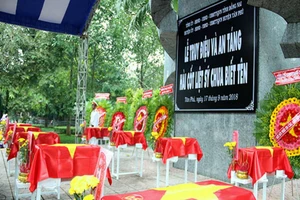 Đồng Nai truy điệu, an táng 9 hài cốt liệt sĩ 