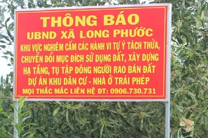 Đồng Nai: Kiểm tra việc bán đất nền của Công ty Địa ốc Alibaba