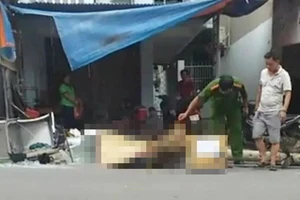 Cột điện đè chết người chạy xe máy ở Biên Hòa