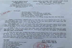 Học sinh Đồng Nai nghỉ thêm 1 tuần nữa để phòng dịch Corona