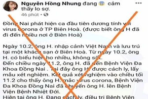 Truy được người phao tin Đồng Nai có nhiều ca nhiễm Corona