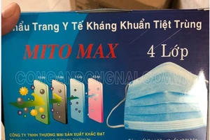 Phát hiện công ty sản xuất khẩu trang y tế không phép