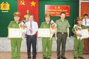 Đồng Nai khen thưởng đột xuất Công an TP Biên Hòa
