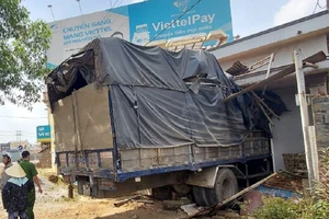 Đồng Nai: Xe tải lao vào nhà dân bên đường