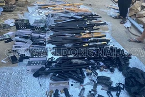 Đồng Nai: Bắt ổ ma túy đá, phát hiện nhiều vũ khí 