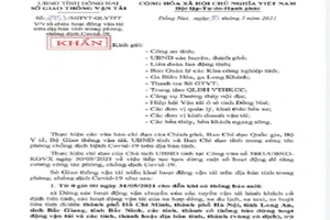 Đồng Nai cho dừng xe khách đến TP.HCM và các tỉnh có dịch