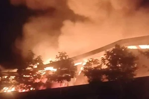 Nhà máy dệt may ở Đồng Nai cháy dữ dội 