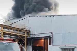 Cháy lớn tại Khu công nghiệp Nhơn Trạch 2 Đồng Nai