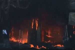 Cháy dữ dội thiêu rụi căn nhà bán trái cây ở Đồng Nai