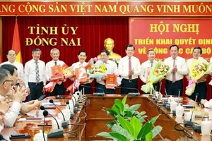 Đồng Nai điều động, bổ nhiệm nhiều cán bộ ở vị trí lãnh đạo quan trọng