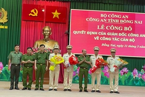 Công bố quyết định của Giám đốc Công an Đồng Nai điều động cán bộ