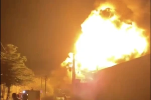 Cháy nổ kinh hoàng tại xưởng sơn ở Đồng Nai