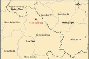 Động đất 3,5 độ richter ở Kon Tum trước khi bão số 4 đổ bộ vào 