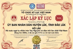 Thu hồi kỷ lục hồ Lắk ở Đắk Lắk là hồ nước ngọt lớn nhất Việt Nam