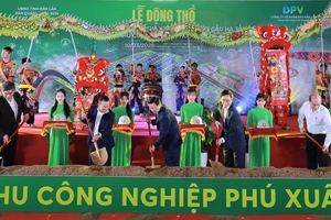 Phó thủ tướng Trần Hồng Hà dự lễ động thổ dự án khu công nghiệp ở Đắk Lắk