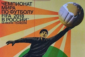 Quả bóng vàng châu Âu lên poster World Cup 2018