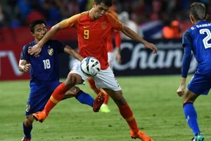 Tuyển Thái đại bại sau trận 'thủy chiến' với Trung Quốc