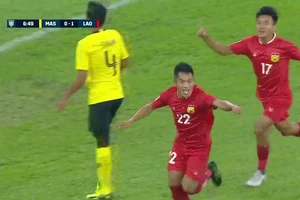 Lào đạt điểm 10 khi làm khách trước Malaysia