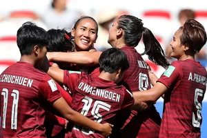 World Cup 2019: Ghi 1 bàn tại World Cup, Thái Lan mừng như hội