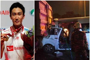 Momota lại phải đi mổ sau tai nạn giao thông thoát chết