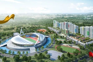 Làng VĐV và tổ hợp SEA Games 32 đẹp ngất ngây