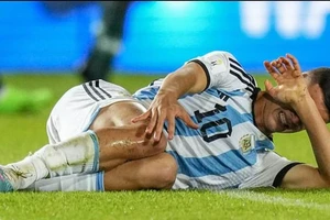 Hình ảnh U-20 Argentina sụp đổ trên sân nhà