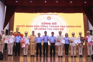 7 sĩ quan công an được biệt phái đến Thanh tra Chính phủ 