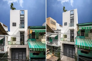 Nhà phố hẹp vẫn mát nhờ thông tầng khác biệt