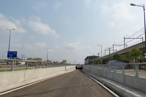 Hầm chui trước bến xe Miền Đông mới trước 2 tháng thông xe