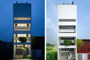 Nhà ống ở Bắc Ninh bừng sáng nhờ 2 khoảng trống