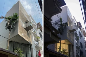 Ngôi nhà 30 m² ở Hà Nội mát mẻ nhờ tấm da lưới