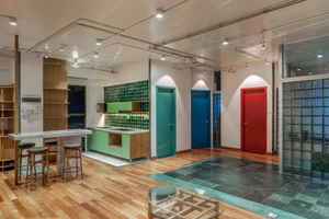 Căn hộ tông xanh bắt mắt ở Sài Gòn