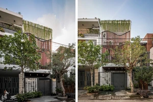 Ngôi nhà 3 tầng ở Cần Thơ sở hữu ‘2 lớp vỏ’ lạ mắt