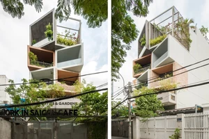 Ngôi nhà ở Sài Gòn nhiều khối cạnh thu hút ánh nhìn