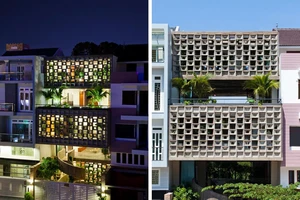 Ngôi nhà ở TP.HCM độc đáo với mặt tiền khối hoa văn