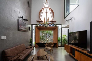 Ngôi nhà ở Đồng Nai thoáng sáng nhờ kết nối 'mở'