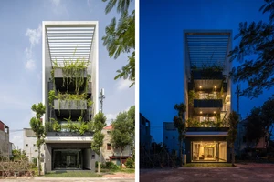 Nhà phố hướng tây đặc biệt với phòng ngủ có góc nhìn siêu rộng