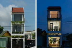 Ngôi nhà 2 mặt tiền ở Long An kết hợp truyền thống và hiện đại