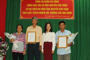 Công an quận xin lỗi người bị oan và bồi thường 900 triệu 