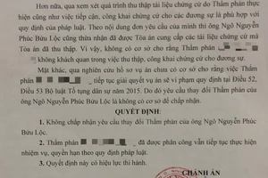 Vụ Nhật Kim Anh đòi quyền nuôi con: Bác yêu cầu thay thẩm phán