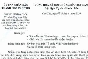 Cần Thơ: Rạp phim, karaoke… tạm dừng hoạt động từ ngày 25-3