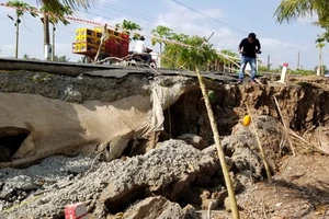 Nguyên do dẫn đến sụt lún, sạt lở còn do hạn hán 