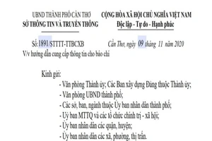 Sở TT&TT Cần Thơ hướng dẫn việc cung cấp thông tin cho báo chí