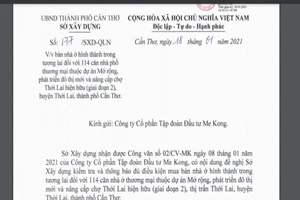 Cần Thơ: 114 nhà ở hình thành trong tương lai được mua, bán