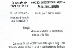 CLB bóng đá Cần Thơ sẽ được chuyển giao cho doanh nghiệp