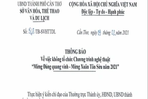 Cần Thơ dừng chương trình nghệ thuật và bắn pháo hoa đêm 30