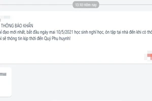 Cần Thơ: Phụ huynh bất ngờ vì học sinh nghỉ học từ ngày 10-5