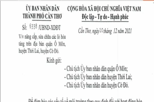 Cần Thơ nâng cấp các lò hỏa táng ở 3 quận, huyện