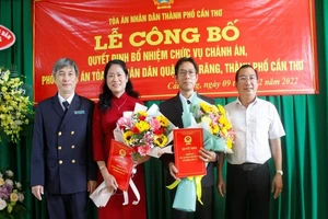 Cần Thơ: Bổ nhiệm mới 3 Chánh án, Phó Chánh án TAND quận, huyện